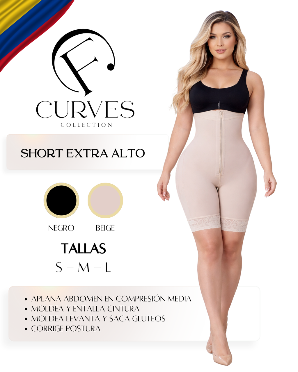 SHORT EXTRA ALTO - MEDIA PIERNA